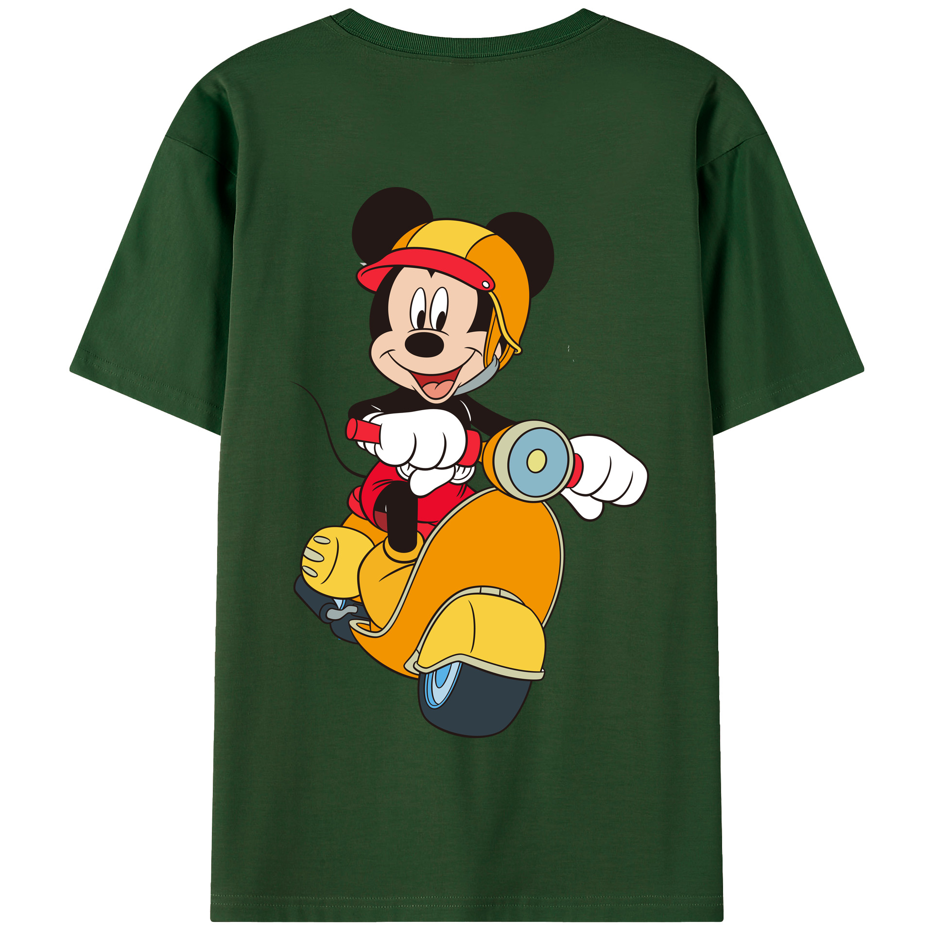（画像用） ミッキーマウス Mickey Mouse 綿100％半袖Tシャツ（背面プリント）